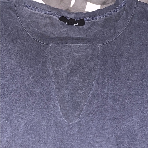 Keyhole Cotton Deep-V cutout T-Shirt Dress - Picture 4 of 6